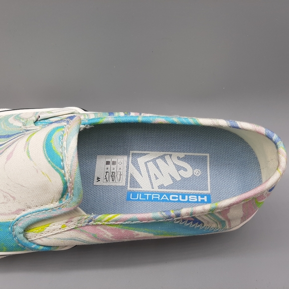 New Vans Slip On SF Resin Swirl Marshmallow Green Pink Blue Purple Slip Ons - Picture 7 of 9